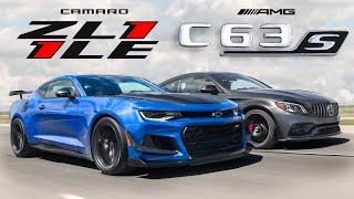 2020 Chevy Camaro ZL1 1LE vs Mercedes-AMG C63S Coupe - American Muscle vs German Muscle