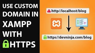 How To Use Custom Domain In XAMPP with HTTPS / SSL Certificate - [hindi]