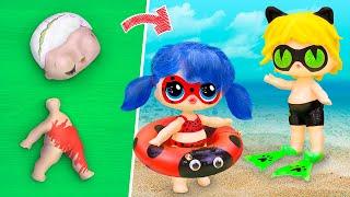 15 идей для старых кукол ЛОЛ Сюрприз / Леди Баг и Супер Кот на пляже