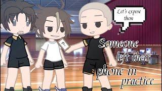 Someone left their phone at practice 【𝐻𝒶𝒾𝓀𝓎𝓊𝓊】•~Gacha Club~•