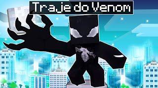 GANHEI o TRAJE PRETO do HOMEM ARANHA no Minecraft