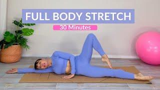 30 Min Full Body Stretch Exercise for Stiff Muscles, Flexibility and Relaxation | No Equipment