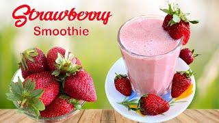 Strawberry Smoothie | Easy Smoothie Recipe | Bujji Kitchen