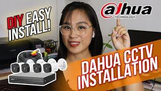 HOW TO INSTALL DAHUA CCTV DIY 2023