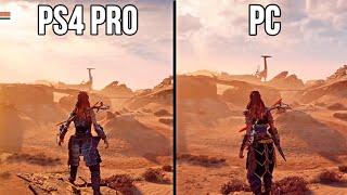 Horizon Zero Dawn PS4 PRO Vs PC Graphics Comparison