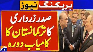 President Zardari's successful visit to Turkmenistan - Breaking News