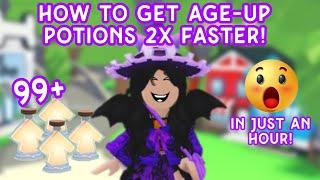 How to get 2x Aging potions in Adopt me! | Best way to get Age-up potions! 