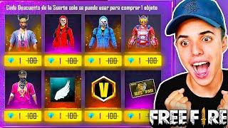 FREE FIRE pero TODO CUESTA *1 DIAMANTE*!! - Jonbtc