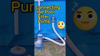 Connecting ‍️Pool Filter Pump #swimmingpool #poolfilter #pump #instalation #foryou #youtubeshorts