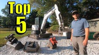 Top 5 Bobcat E35 Excavator Attachments