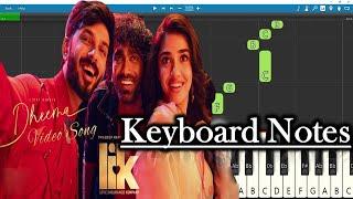 Dheema Song Keyboard Notes | Anirudh | Pradeep Ranganathan | Love Insurance Kompany