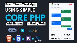 Chat App using PHP with MySQL & JavaScript | php mini projects