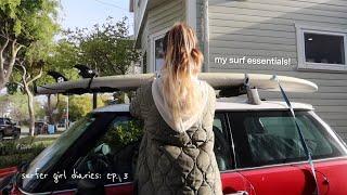 MY SURF ESSENTIALS! ‍️ everything you need to start surfing | surfer girl diaries ep. 3