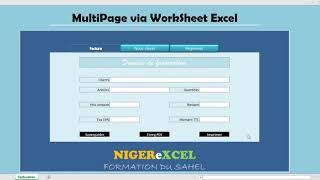 Excel-VBA : Comment créer un assistant Multipage sans useform. PART N° 01