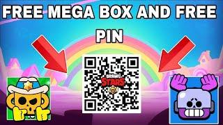 FREE MEGA BOX and qr code brawl stars ️ #brawlstars