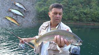 Pecanje pastrmke na varalicu na reci Trebišnjici - Akumulacija Gorica II deo - BiH | Fishing trout