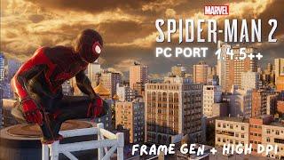 Spiderman 2 Port PC RTX2060 + Frame Gen Updated 1.4.5 ++