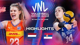  NED vs.  SRB - Highlights | Week 3 | Women's VNL 2024