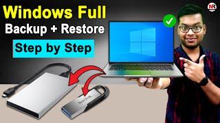 How to Backup Windows 10 & Restore Windows 10 Back Without Losing Any Data | Windows 10 Backup 2022