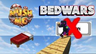 Bed Wars MAS SÓ POSSO FAZER PONTE SEM SHIFT até GANHAR | MushMC