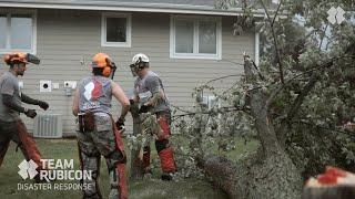 Team Rubicon responds to rare tornado in Darien, Illinois