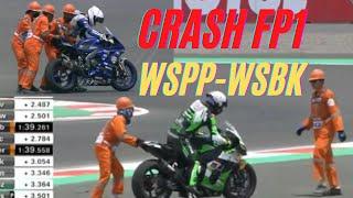 CRASH WSSP AND WSBK MANDALIKA 2021