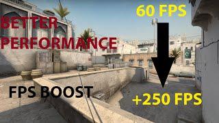 CS:GO FPS BOOST || CS GO FPS ARTTIRMA || +250FPS || HOW TO GREATLY IMPROVE FPS ON CSGO