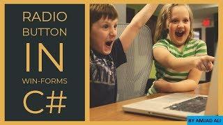 RADIO BUTTON IN WIN-FORMS C SHARP || AMJAD ALI || IN HINDI/URDU