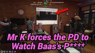 Mr K Forces the WHOLE PD to watch Baas's *SPECIAL VIDEO* | NoPixel GTA RP