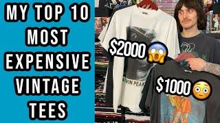 THE 10 MOST EXPENSIVE VINTAGE TEES IN MY COLLECTION