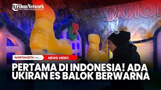 Pertama di Indonesia! Ukiran Es Balok Berwarna di First Frozen Kingdom, Bekasi