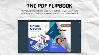 TNC PDF FlipBook: Shopify PDF viewer and Flipbook app