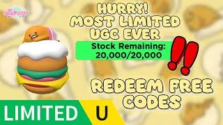 FREE CODES to get the Gudetama Cute Backpack Limited UGC! | Roblox My Hello Kitty Cafe