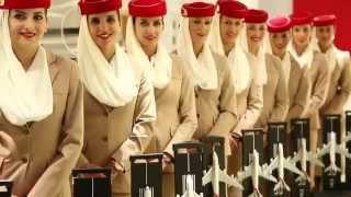 Emirates Cabin Crew at Dubai Mall | Emirates Official Store & A380 Experience