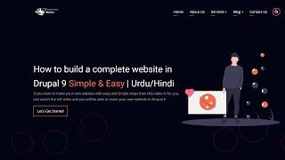 How to build a complete website in Drupal 9 | Simple & Easy | Urdu/Hindi