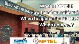 NPTEL subjects for MCA in BPUT? Everything you need to know about courses in NPTEL