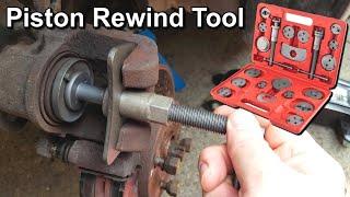 Brake Caliper Piston Rewind Tool Kit