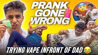 VAPE PRANK ON DAD 