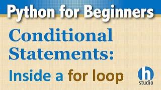 Python Conditional Statement inside a for Loop