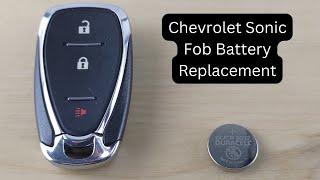 How To Replace or Change Chevrolet Sonic Remote Key Fob Battery 2017 - 2020