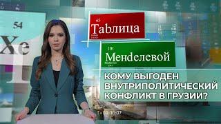 Драка в парламенте и закон об иноагентах: кому выгоден конфликт в Грузии? Таблица Менделевой