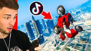 VIRALE GTA 5 STUNTS auf TIK TOK NACHMACHEN 10.0