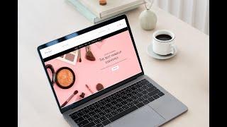 Cosmetic Website Template - Makeup Shop Design