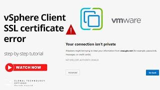 How to Resolve SSL Certificate Error in vSphere Client ️| Step-by-Step Guide #SSL #VMware