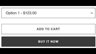 Show Prices in Shopify Variant Dropdown