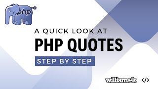 A Quick Look at Single and Double Quotes in PHP