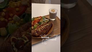 BEST HOTDOG crossiant  || homecafe brunch ️ #shorts #food #cooking