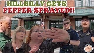 LUNATIC HILLBILLY *GETS SAUCED* 1ST AMENDMENT AUDIT SPRINGFIELD, VERMONT - PRESS NH NOW