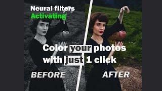 Photoshop Neural Filter Activating