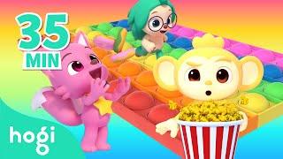 Learn Colors with Pop it + Donuts + Popcorn + More｜Colors for Kids｜Hogi Colors｜Hogi Pinkfong Colors